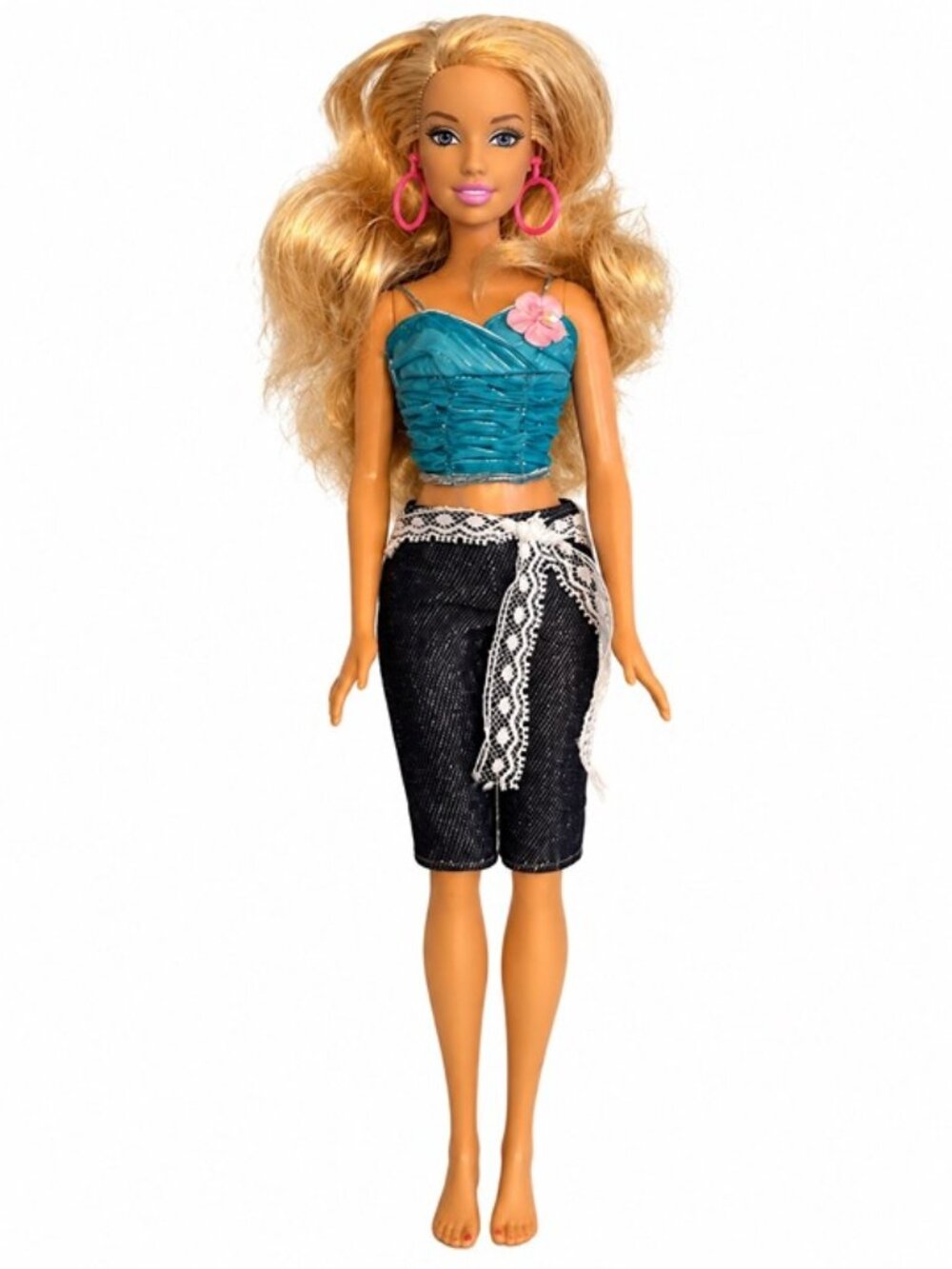 Barbie Doll with Teal Top and Capri Pants